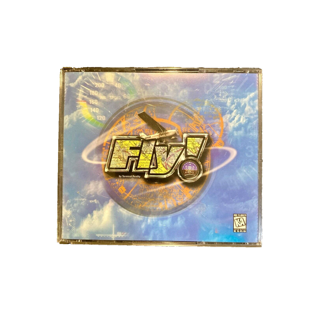 COMPLETE Fly! Ultimate Flight Simulator - Terminal Reality Game PC 1999 Big Box